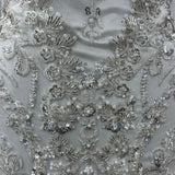 Beaded Embroidered Lace Mesh