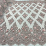 Beaded 3D Floral Lace Mesh