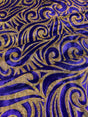 Foil Flame Spandex Fabric - Holographic Flame Print, 58" Width (1 Yard)