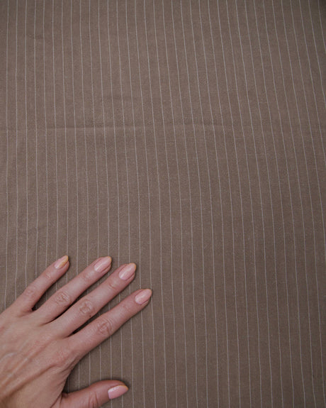 Pinstripe Linen Blend Tan