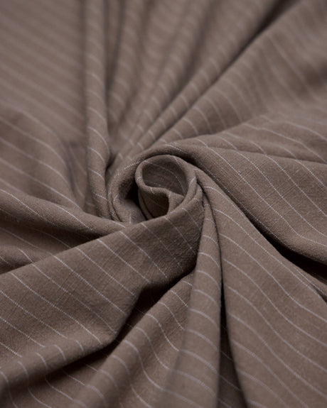 Pinstripe Linen Blend Tan