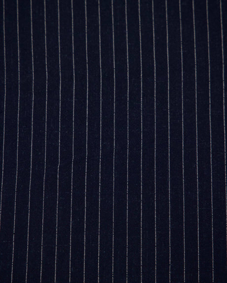 Pinstripe Linen Blend Navy