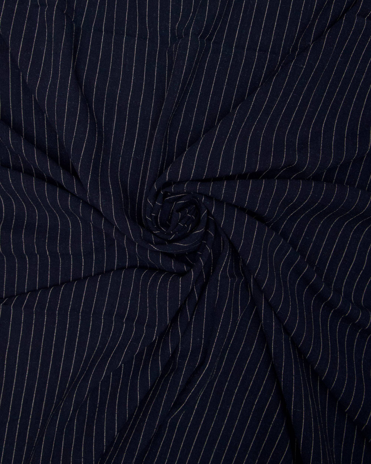Pinstripe Linen Blend Navy