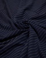 Pinstripe Linen Blend Navy