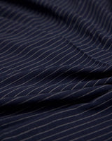 Pinstripe Linen Blend Navy