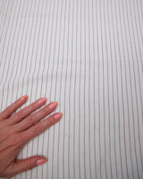 Pinstripe Linen Blend White