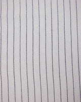 Pinstripe Linen Blend White