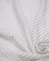 Pinstripe Linen Blend White