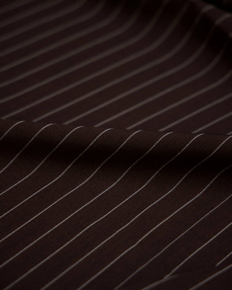 Brown Pinstripe Suiting