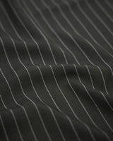 Tailored Pin Stripe Suiting Army Green