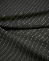Tailored Pin Stripe Suiting Army Green