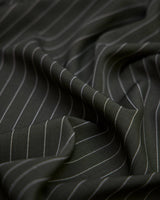 Tailored Pin Stripe Suiting Army Green