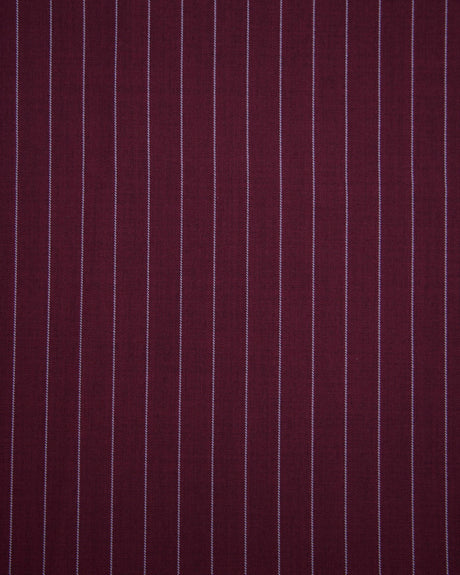 Pin Stripe Suiting Burgundy