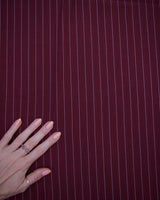 Pin Stripe Suiting Burgundy