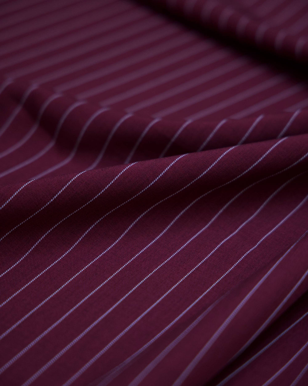 Pin Stripe Suiting Burgundy