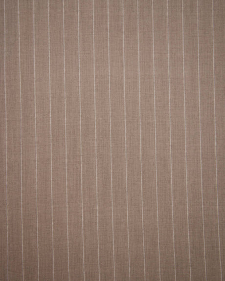 Stretch Pinstripe Suiting Tan