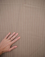 Stretch Pinstripe Suiting Tan