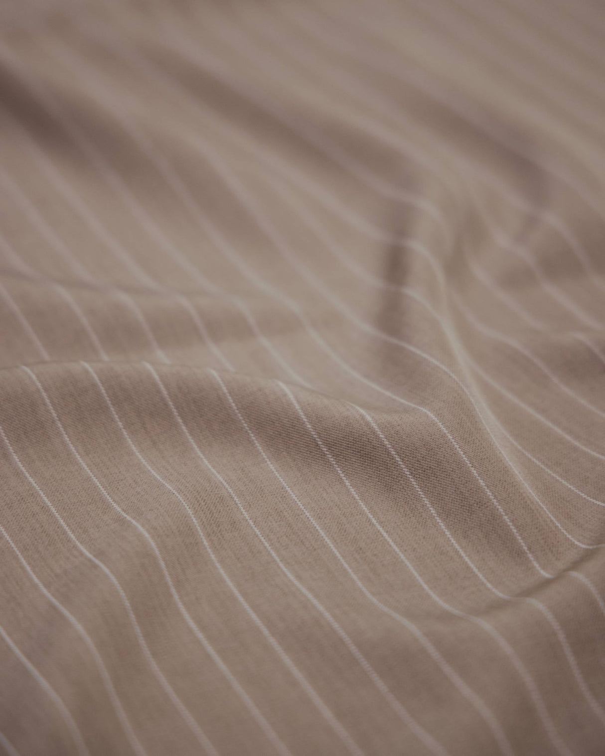 Stretch Pinstripe Suiting Tan