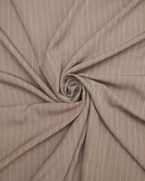 Stretch Pinstripe Suiting Tan