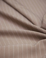 Stretch Pinstripe Suiting Tan