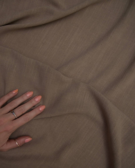 Brown Washed Linen