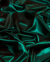 Shiny Foiled Spandex Emerald Green