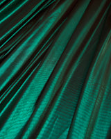Shiny Foiled Spandex Emerald Green