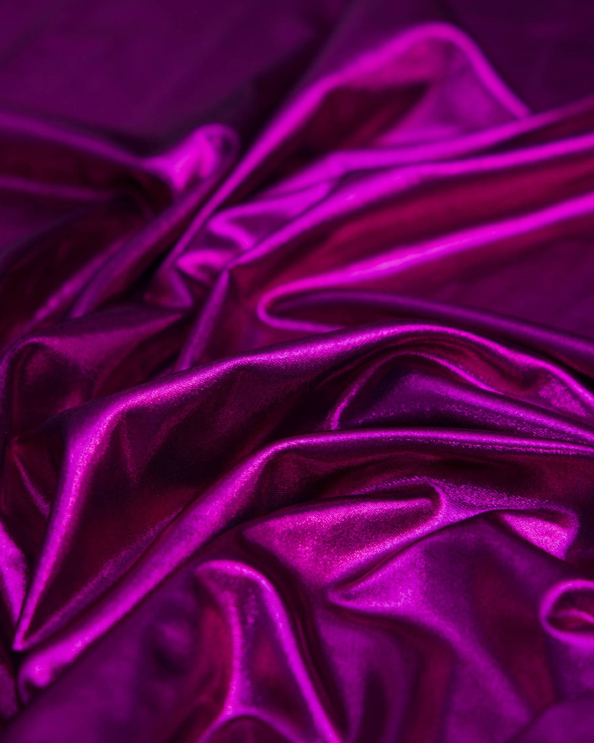 Shiny Foiled Spandex Magenta