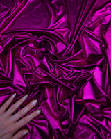 Shiny Foiled Spandex Magenta