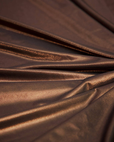 Brown Performance Foiled Spandex
