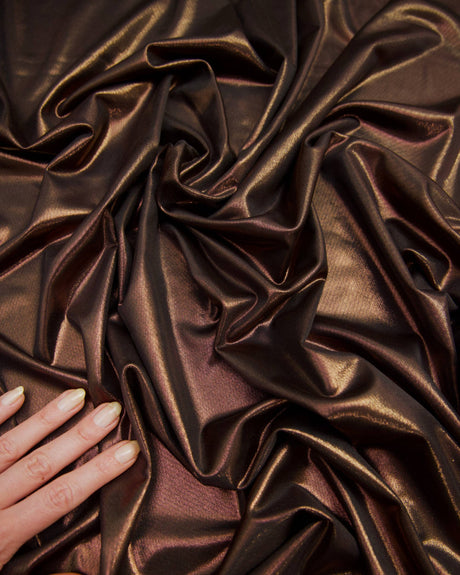 Brown Performance Foiled Spandex
