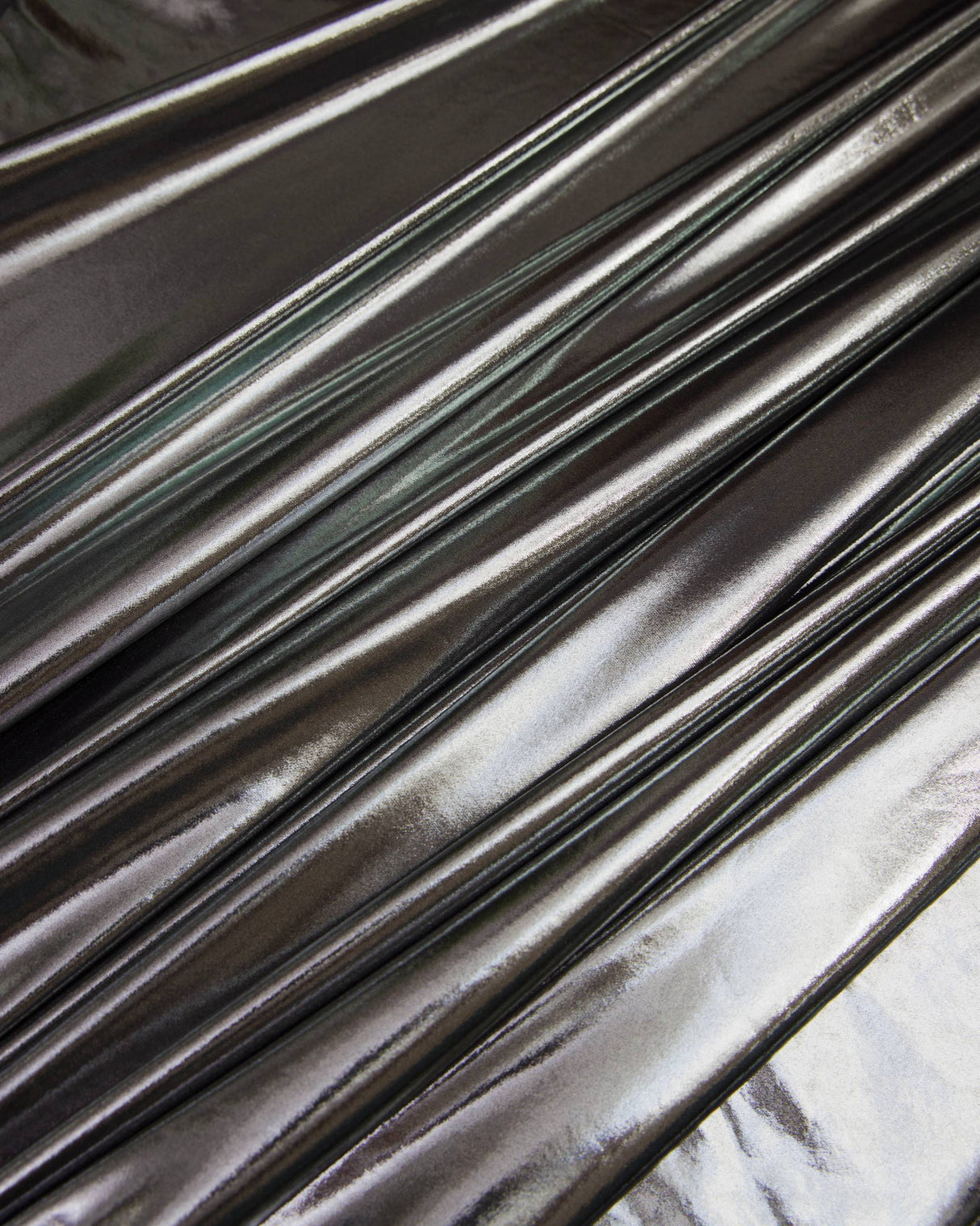 Shiny Foiled Spandex Silver