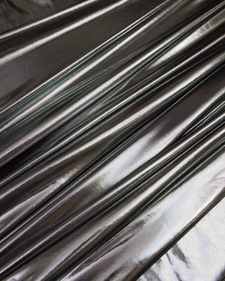 Shiny Foiled Spandex Silver