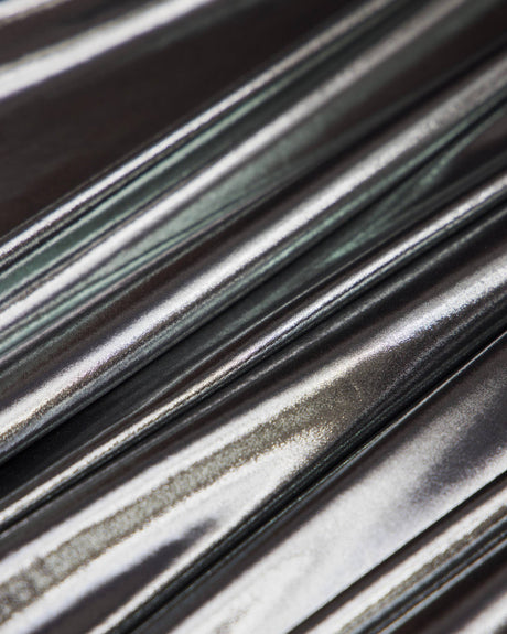 Shiny Foiled Spandex Silver