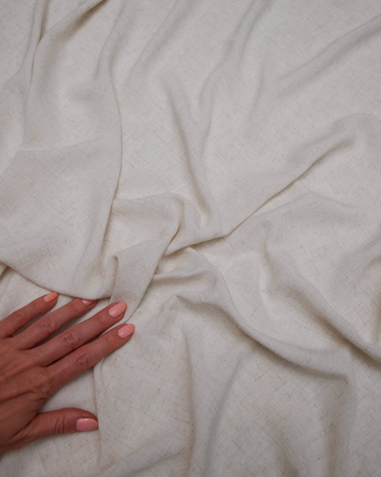 Soft Washed Linen Cream Rayon Blend