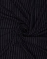 Black Pinstripe Linen Blend