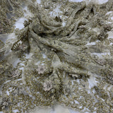 Beaded 3D Floral Lace Mesh