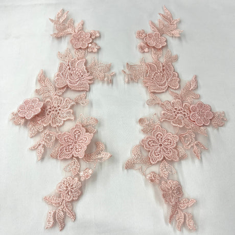 3D Floral Lace Applique Mesh