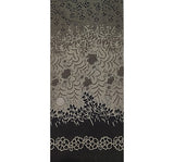 1 Yard Cotton Voile Fabric Double Border Taupe Tan Black Print 44/45" Width Apparel Fabric