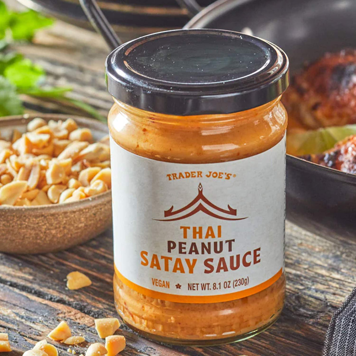Thai Peanut Satay Sauce 8.1 Oz