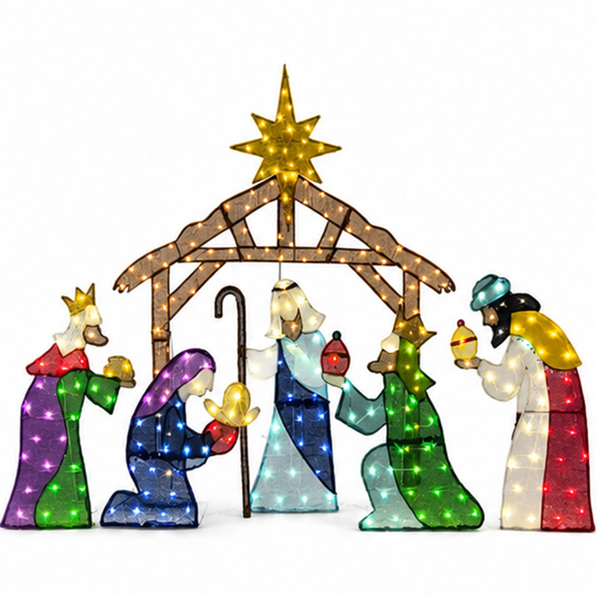63" Christian Nativity Scene Three Wise Men Decor