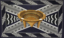 Polyester Sarong Kingdom of Tonga Kava Bowl Border Crossing Pattern
