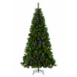 7.5FT Pre Lit Christmas Tree Warm White Pinecones LED
