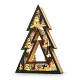 Lighted Christmas LED Decor MDF Holiday Table Accent