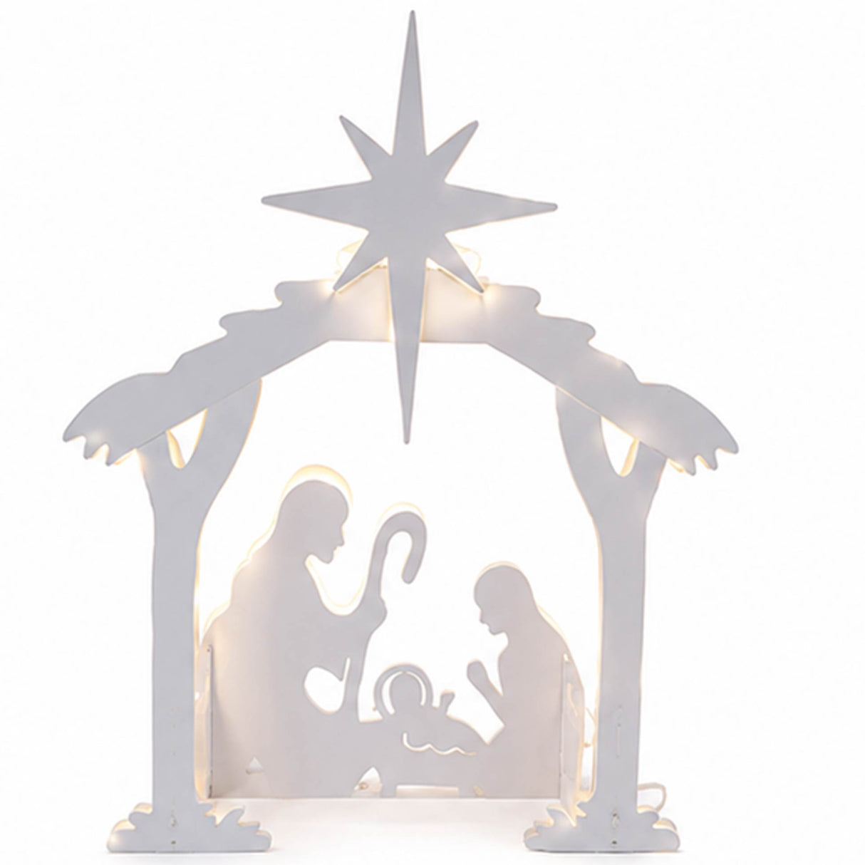 54" Lighted Nativity Scene Christmas Yard Decoration