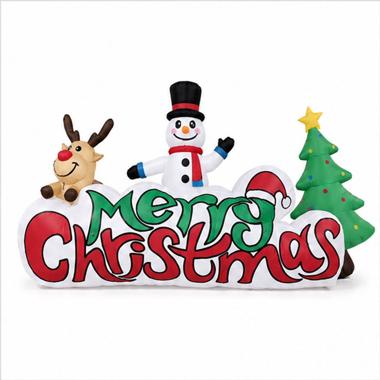 10FT Santa Claus with Fawn Christmas Yard Decoration