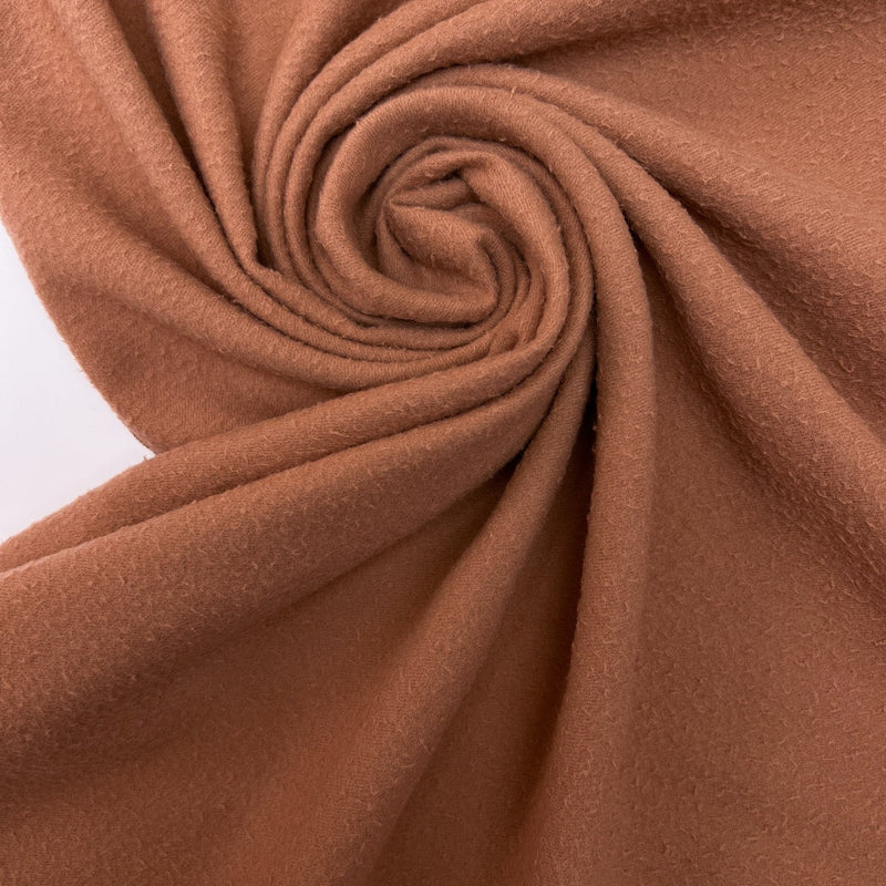 Wool Tweed Twill Brown-Orange