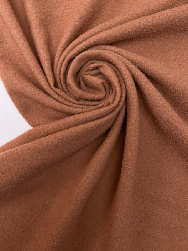 Wool Tweed Twill Brown-Orange