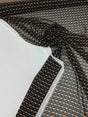 Polyester Chiffon Geometric Print Black Brown