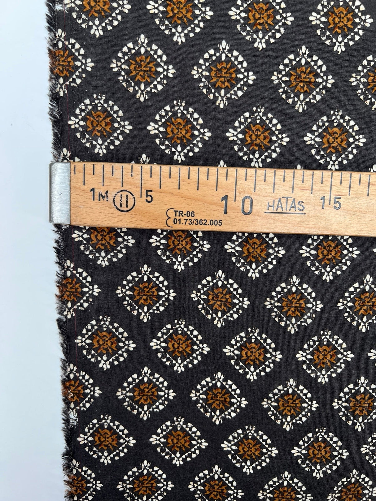 Viscose Woven Geometric Brown Black